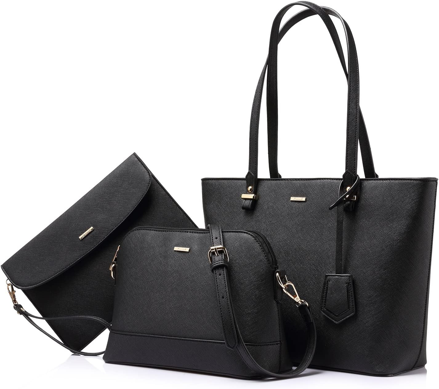 Handbags for Women Shoulder Bags Tote Satchel Hobo 3Pcs Purse Set