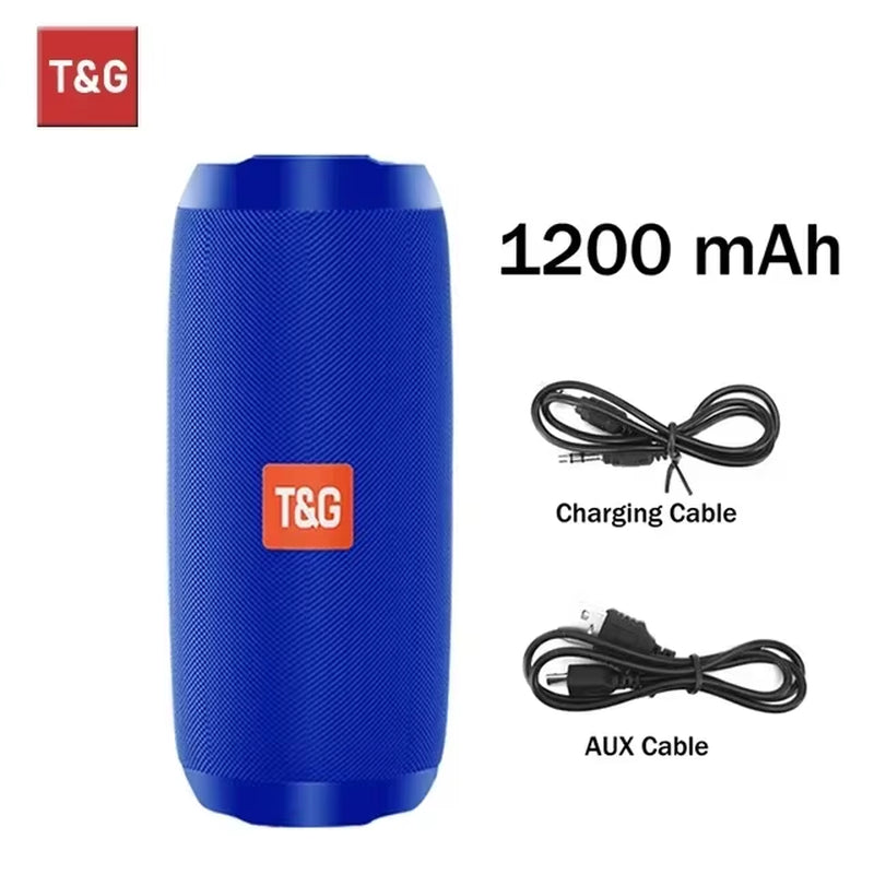 TG117 Portable Bluetooth Speaker Outdoor Wireless Woofer Free Call FM TF Card USB Flash Drive Connect Mobile Phone Tablet TV