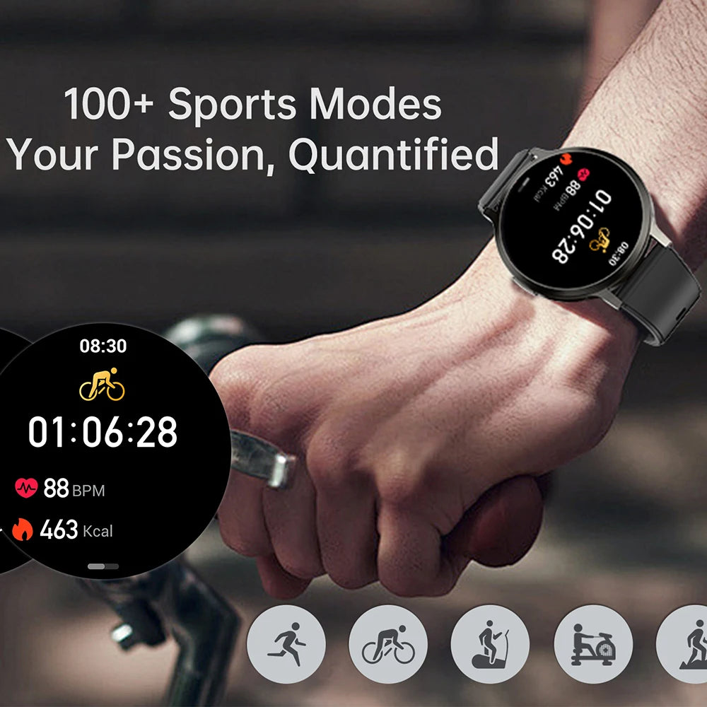 2025 New Smart Watch 1.73 Inch 466*466 HD AMOLED Screen Bluetooth Calls 400Mah Men Women Fitness Custom Watch Dial Smartwatch
