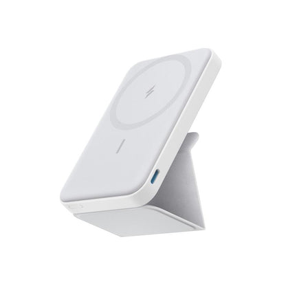 Anker 622 Magnetic Battery Maggo, 5,000Mah Foldable Wireless Power Bank with Stand and USB-C Port, Compatible for Iphone 16/15/14/13/12