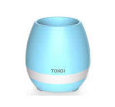 Touch-sensitive music vase desktop audio