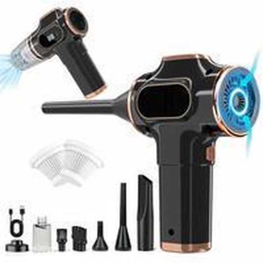 LIMITED TIME // FEW Left!Handheld Cordless Car Vacuum Cleaner, 19000PA Powerful, 6-In-1 Portable Vacuum Cleaner with Smart Display, Suitable for Car, Home, Office, Pet Portable High Portable Cordless Cleaning Machine.The Best Gift for Dad. Cordless Vacuum