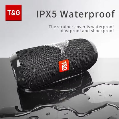 TG117 Portable Bluetooth Speaker Outdoor Wireless Woofer Free Call FM TF Card USB Flash Drive Connect Mobile Phone Tablet TV