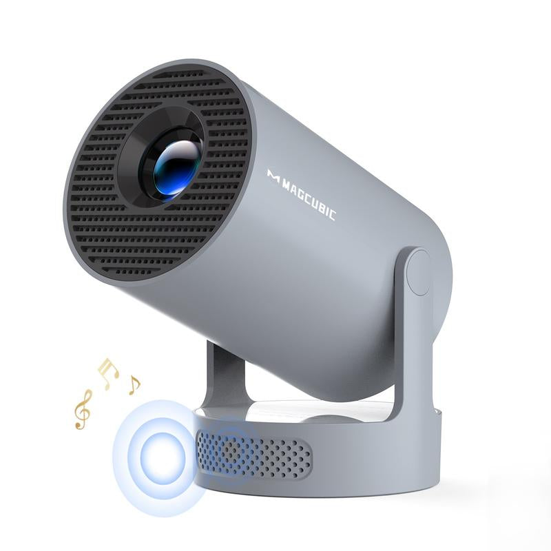 [US Warehouse] Magcubic Hy300Pro Projector Upgraded 290ANSI Dual Wifi6 4K Videosource Supported BT5.4 Native 1280*720P Android 11 Built-In Speaker&Appstore Allwinner H713 WIFI6 Remote Control Included Home Cinema Outdoor 2025 Newly Mini Portable Version