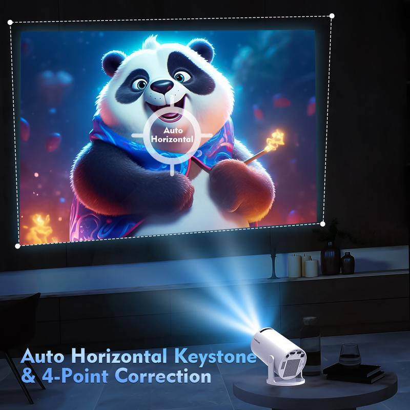 [US Warehouse] Magcubic Hy300Pro Projector Upgraded 290ANSI Dual Wifi6 4K Videosource Supported BT5.4 Native 1280*720P Android 11 Built-In Speaker&Appstore Allwinner H713 WIFI6 Remote Control Included Home Cinema Outdoor 2025 Newly Mini Portable Version