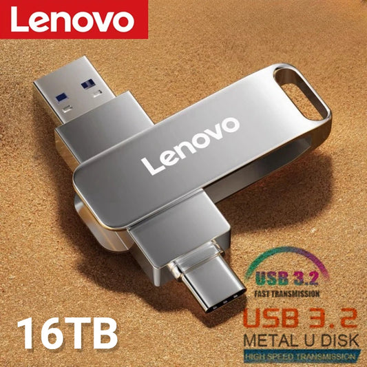 16TB USB 3.2 Flash Drives 2TB 1TB 4TB High Speed Transfer Metal Pendrive Memory Card Pen Drive Flash Disk for Phpne PC
