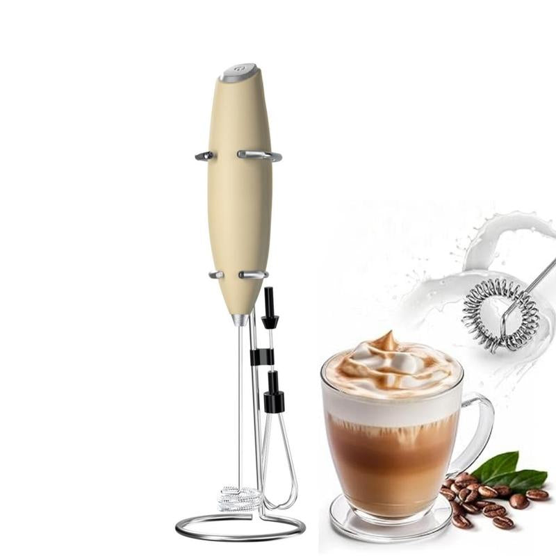 Electric Milk Frother, Handheld Milk Frother, Cordless Milk Frother for Smoothies, Latte, Matcha, Eggs and More, Gift, Coffee Frother Mixer