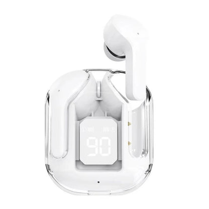 Original T2 Wireless Bluetooth Earphone Transparent HIFI Headphones LED Power Digital Display Stereo Sound Earphones for Phone